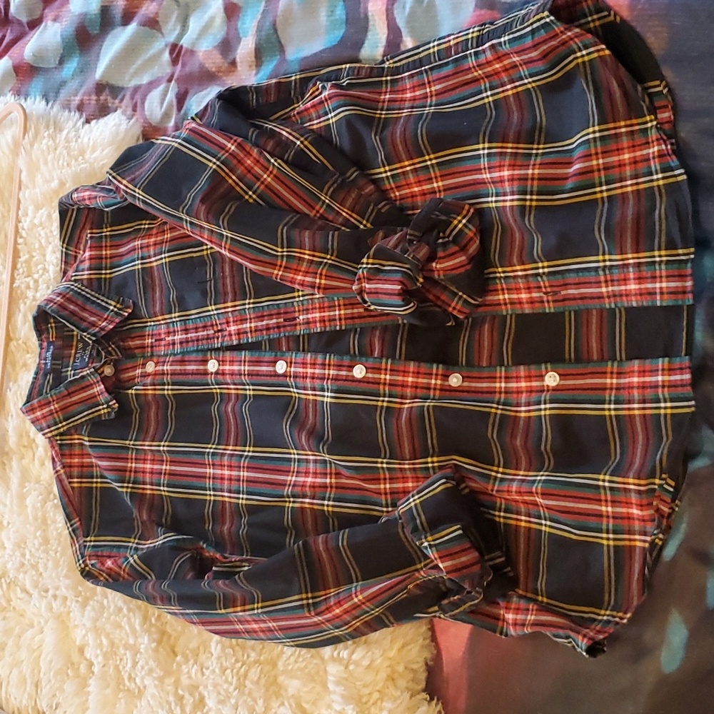 J Crew Plaid Button Down Shirt